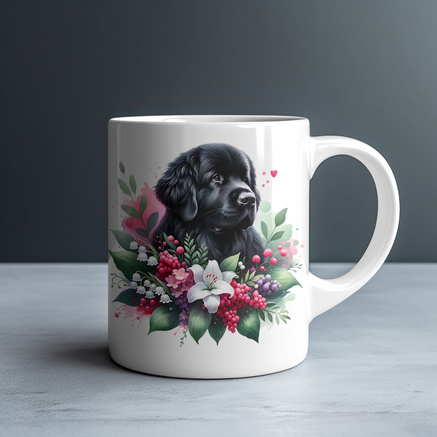 Newfoundland Personalized White Glossy Mug