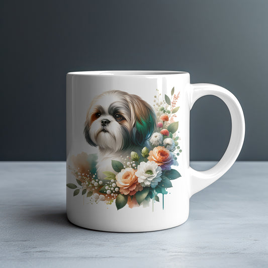 Shih Tzu Personalized White Glossy Mug