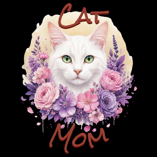 White Cat Mom Classic Tee
