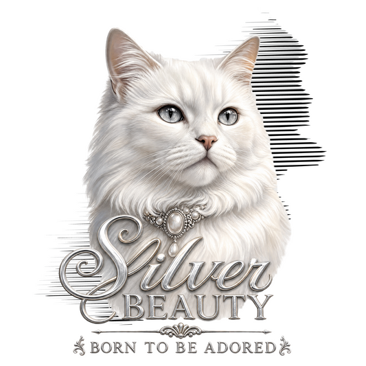 White Cat Silver Beauty Classic Tee